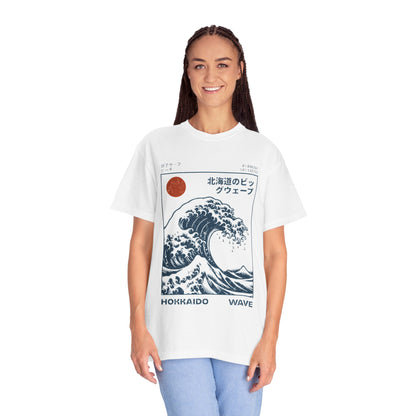 Hokkaido Wave T-Shirt – Japanese Ocean Art Graphic Tee