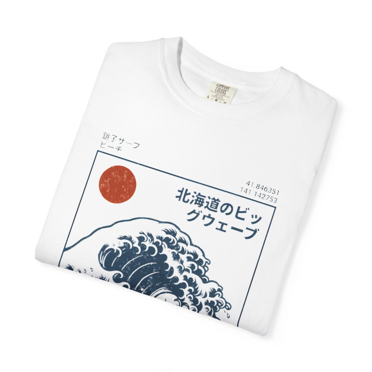 Hokkaido Wave T-Shirt – Japanese Ocean Art Graphic Tee